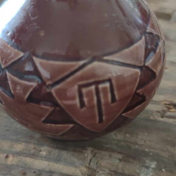 Handmade Indian Pottery Vase - Picture 6 of 6